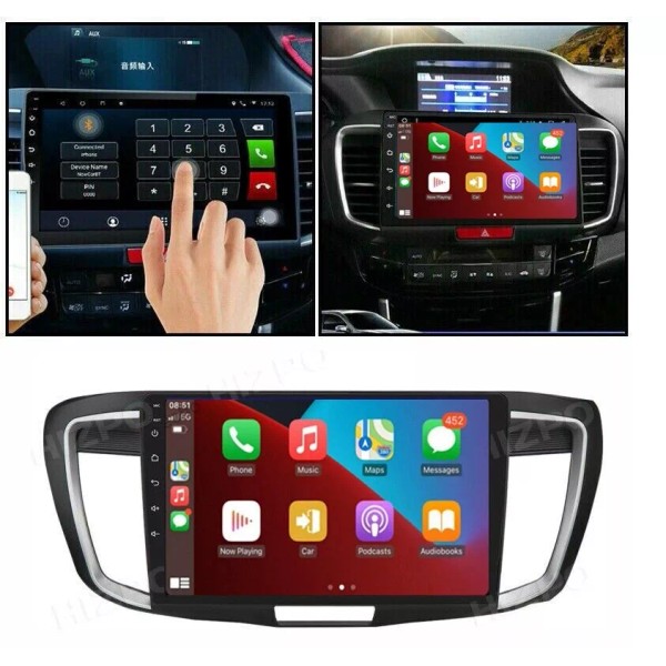 HIZPO For Honda Accord 2013-2019 Android Auto Apple Carplay Car