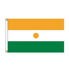 Stormflag Niger Flag 90 cm x 150 cm Flag Niger 3 x 5 ft Polyester 90 g with Eyelets Stitched with Double Needle