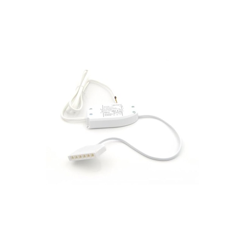 Leyton Lighting DRV12-8W-TOP6-1M 12v, 8w LED Driver, TOP Output Socket