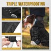 Waterproof Dog Raincoat Adjustable Dog Hooded Slicker Poncho Raincoat for
