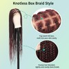 Fecihor 360° HD Full Lace Knotless Braided Wigs for Women