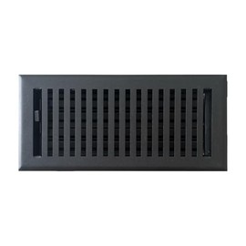 Empire Register Co. 4" x 10" Premium Vent Covers for Home Floor Only, Metal Damper Attached Floor Register, Heavy Duty Steel Walkable Floor Air Vent Covers, Register Cover Vents: Textured Black Finish