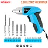 Hi-Spec 27pc 3.6V Blue USB Small Power Electric Screwdriver Set.