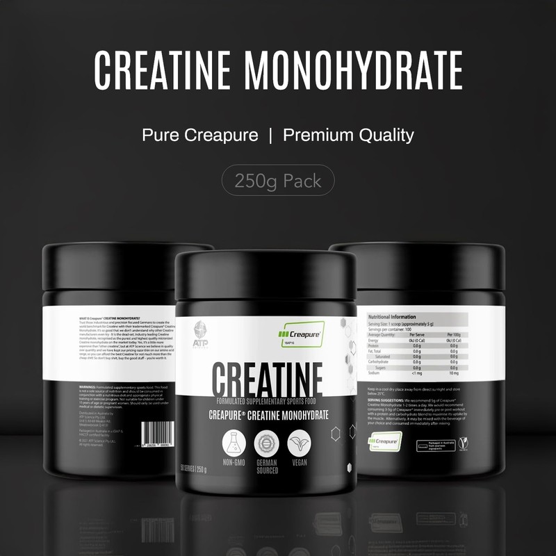 ATP Science Creapure® Creatine Monohydrate, Creatine for Strength, Performance and