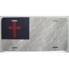 Christian Flag Novelty Metal License Plate Tag LP-8022
