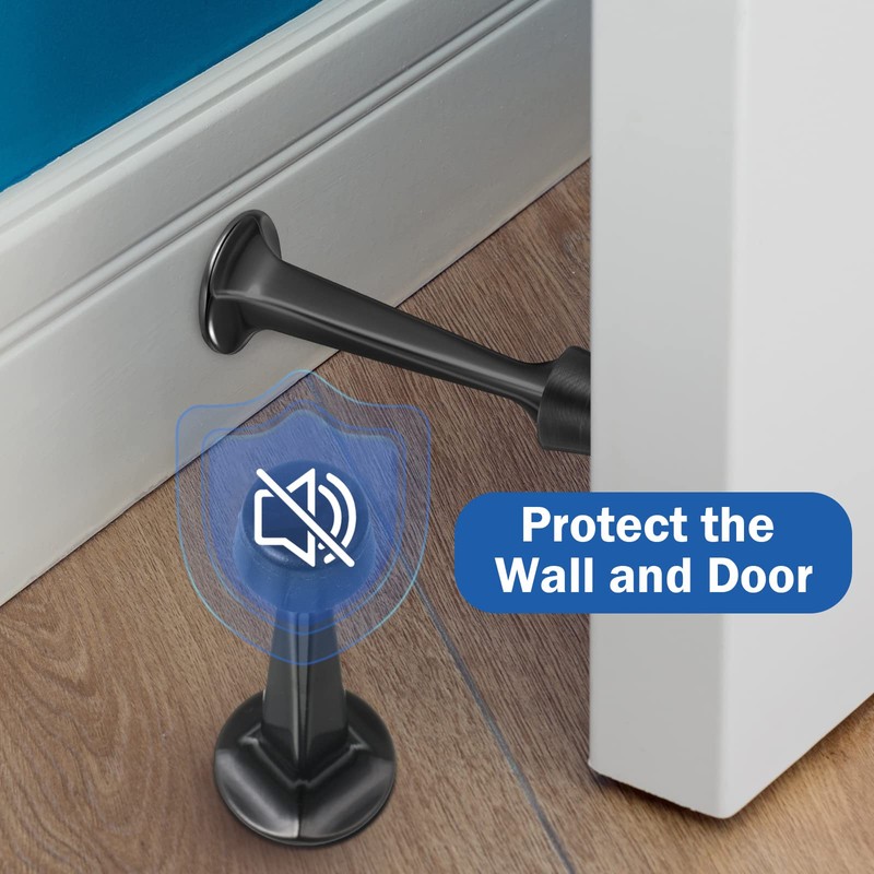 24 Pack Door Stop Heavy Duty Solid Rigid Door Stoppers