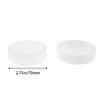 TAODAN 8PCS 70mm White Food Grade Plastic Sealed Storage Lid
