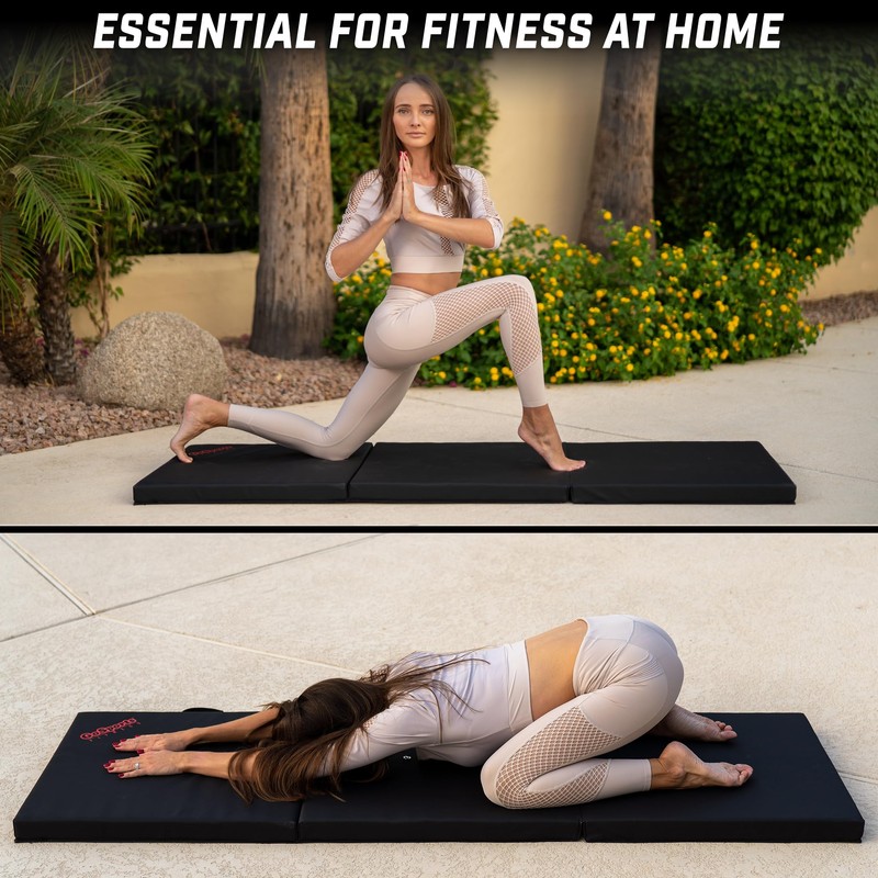 GoSports 2 inch Thick 6 ft x 2 ft Tri-Fold