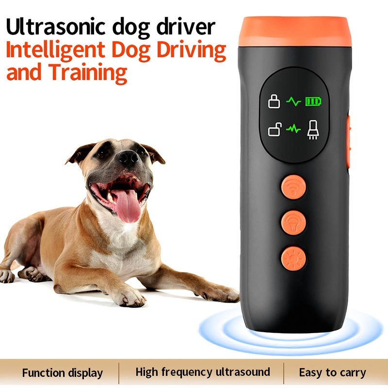 2025 Dog Bark Deterrent,Rechargeable Sonic Dog Repeller,Safe 25KHz Sonic Frequency