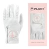 CROWNBLANKS PINKTEE Women's Golf Glove Cabretta Leather Left Hand with