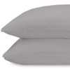Jennifer Adams Lux Pillowcase (Graphite, Standard)