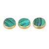 3 Pcs Trumpet Valve Cap Embedded Green Standard Metal Finger