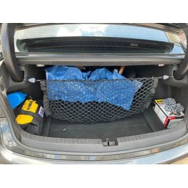 Rear Trunk Organizer Cargo Net for Acura TLX 2015–2025 – Envelope Style Cargo Net for Sedan–Premium Mesh Elastic Car Trunk Organizer Vehicle Carrier Storage–Compatible with Acura TLX