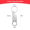 BULANGDI Lockout Tagout Hasp 10 Pack 8 Hole Design Fireproof