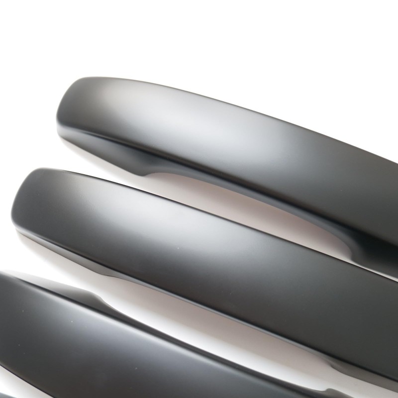 CYAuto Chrome Carbon Fiber Gloss Black Exterior Door Handle Cover