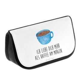 Mr. & Mrs. Panda Cosmetic Bag Coffee Cup, White, Hand Drawn