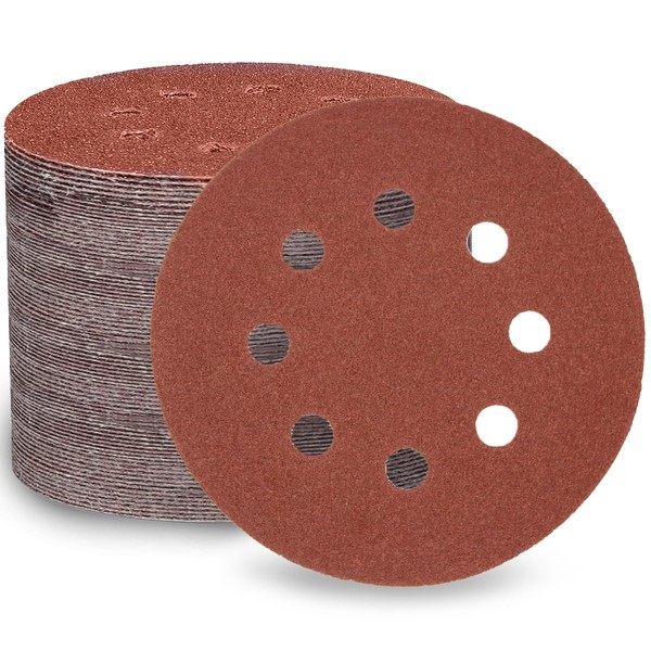 LESNIC 120 Grit Sanding Discs Pack of 100, 125 mm