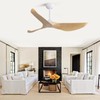 SPOFLYINN 52" Modern Ceiling Fan With 3 Warped Blades, Remote