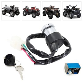 QYMOTO CFMOTO - Candado de interruptor de encendido con llaves para CFORCE 500 CFORCE 600 Cforce X5 X6 CFMOTO ATV 9010-010000 (4 cables)
