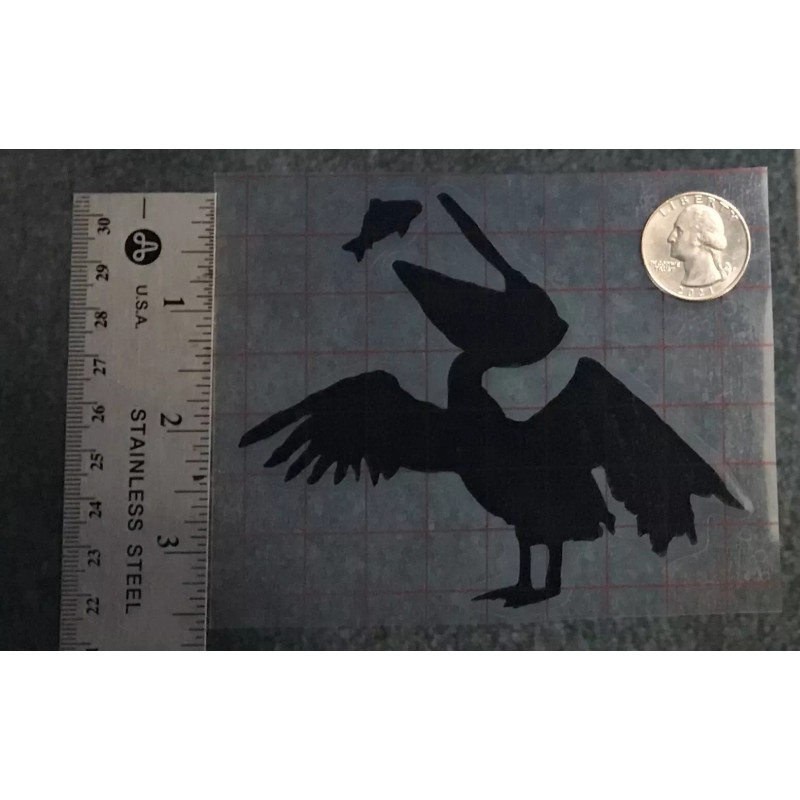 Unbranded Banksy 2024 Pelican BLACK vinyl decal weatherproof dishwasher-saf