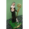 St. Gertrude, the Patron Saint of Cats - Figure