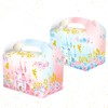 12 PCS Castle Princess Candy Favor Bags Pink Blue Castle