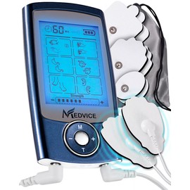 MEDVICE Rechargeable Tens Unit Muscle Stimulator, 2nd Gen 16 modes & 8 Upgrad... 858759005421