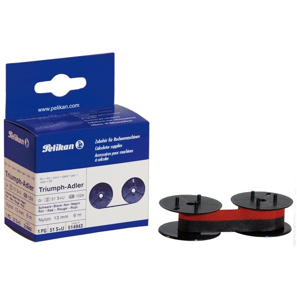 Pelikan 514943 Ribbon for Printing Calculator Black / Red