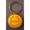 Great Christmas Gift - Triumph Key Chain, Engraved on Wood,