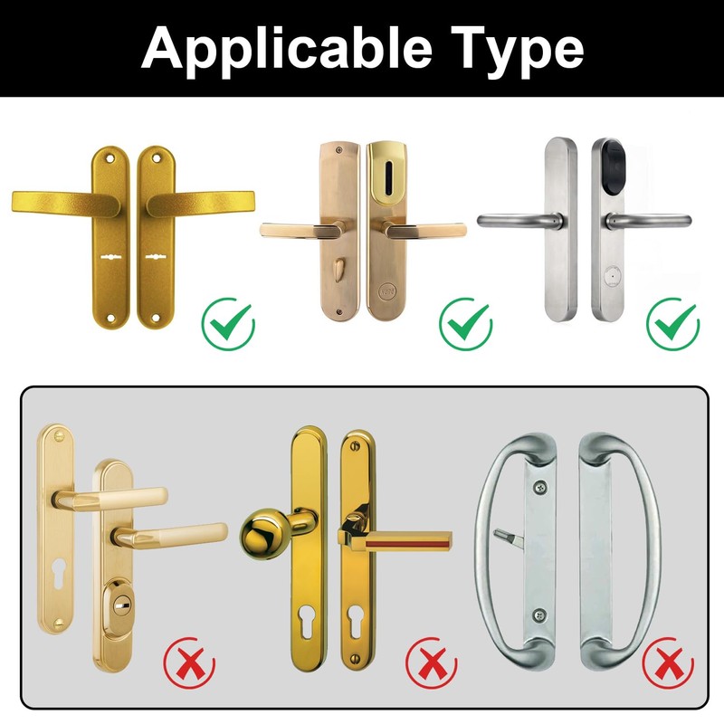 Patio Door Security Lock, Aluminum Alloy French Door Security Lock,