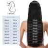 LaaVoo Real Hair Clip-In Extensions, 100 g Remy Clip-In Extensions,