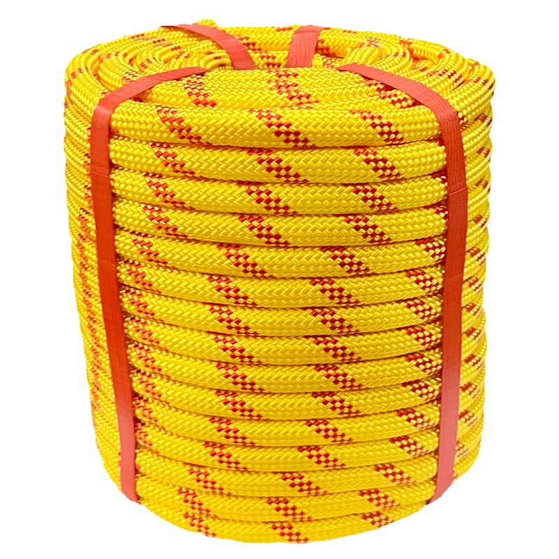 Ezjsdltech 1/2 in x 100 ft Polyester Arborist Rigging Rope,
