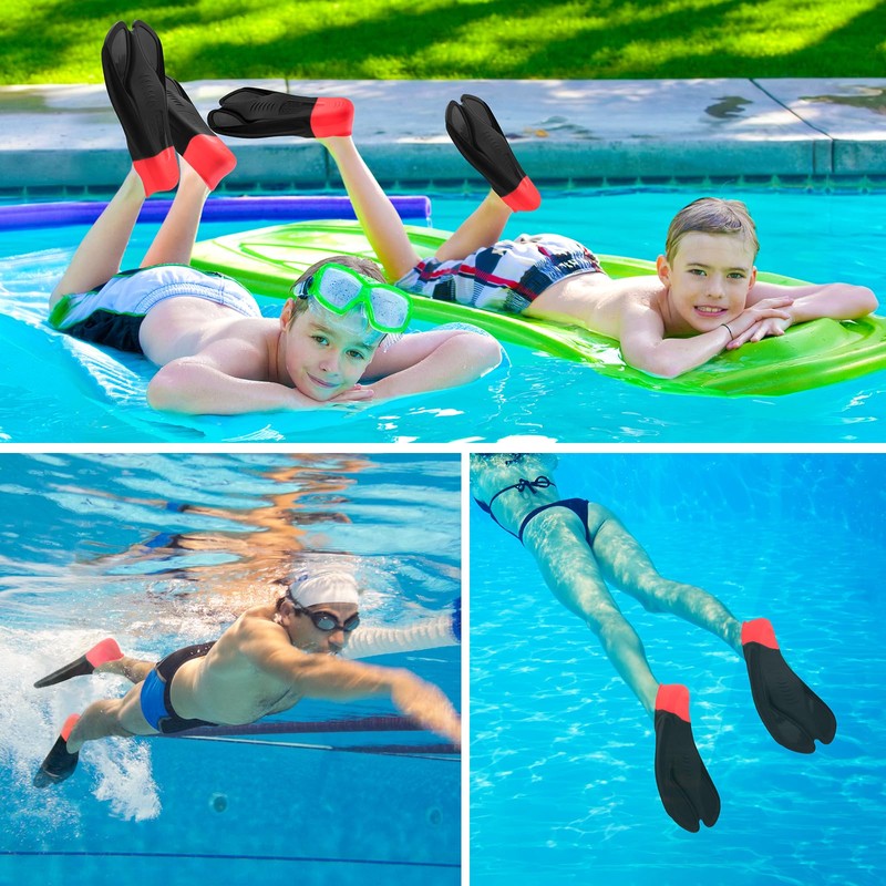 Fanwill Short Blade Swim Fins ,Training Flippers for Kids, Youth