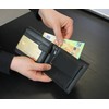 FOMAX® Men's Genuine Leather Wallet with RFID Protection, Landscape Format