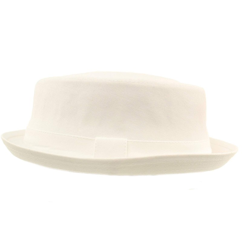 Men's Everyday Cotton All Season Porkpie Boater Derby Fedora Sun