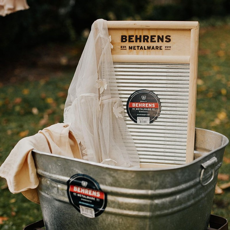 Behrens BWBG12 Galvanized Washboard, Large