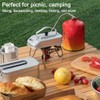 Outdoor Aluminum Alloy Kettle Foldable Handle Camping Kettle Portable Coffee