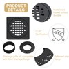 Yaseingoo 4” Drain Grate Kit Replacement, Compatible with Schluter Kerdi-Drain
