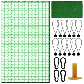 Golf Net,10Ft,15Ft,20Ft,25Ft,30Ft Golf Practice Net,Golf Hitting Net Perfect for Backyard and Indoor Usage – Multi-Functional Sports Netting (10 x 15 FT+Mat, Green)