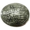 Hesston 1995 NFR Rodeo Steer Wrestling Belt Buckle Hesston Limited