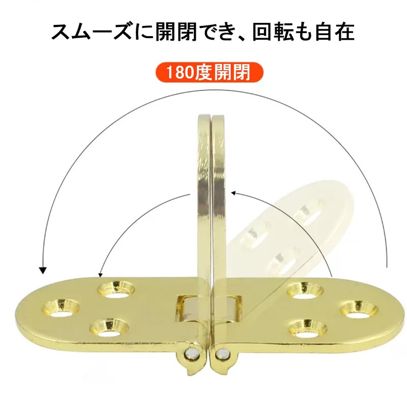 Hinges, Table Hinges, Door Hinges, 6 Pieces, Folding Hinges, 180