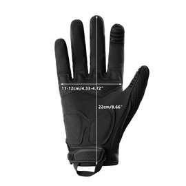 FUNANASUN Motorradhandschuhe, Taktische Handschuhe Sommer Atmungsaktive, Palme Verschleißfest Echtem Leder, Einsatzhandschuhe mit Knöchelprotektor und Touchscreen, Outdoor Handschuhe für Wandern, Jagd