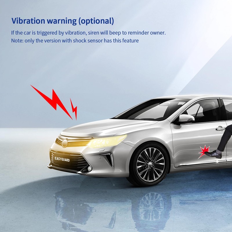 EASYGUARD EC002-NFC-NS PKE Passive Keyless Entry Car Alarm System Remote