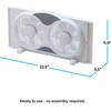 EZ-CHILL 9” Window Fan with Remote Control, 3 Speed Dual