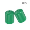 sourcing map 20pcs Rubber End Caps 20mm(7/9") ID Vinyl Round