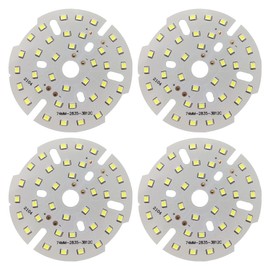 MECCANIXITY COB LED Light Chip Bead 12W 120lm 6000-6500K 74mm 36-40VDC Energy Saving Bulb for Spotlight Floodlight Replacement White 4Pcs