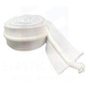 1.5 pulgadas (38 mm) con cordón elástico blanco, fabricado en