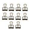 Pack of 10 Metal Skeleton Binder Clip Metal Wire Foldback
