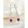 JIWOY Infinity Dangle Earrings Sterling Silver Twisted Drop Earring Heart