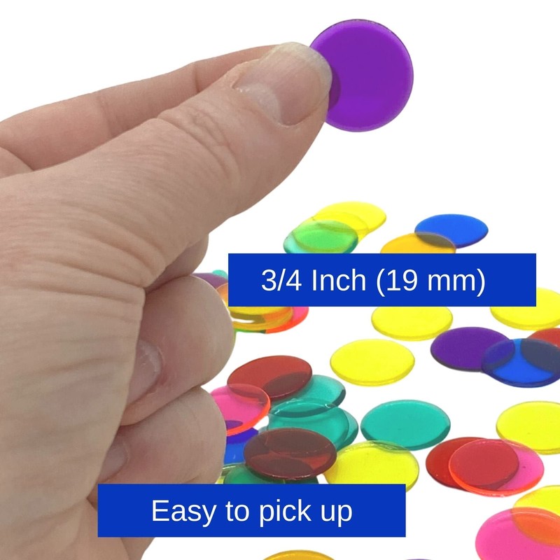 MR CHIPS Plastic Bingo Chips for Game 500 Count Bag